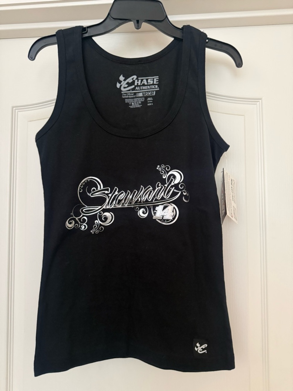Women’s Tony Stewart 14 Nascar Chase Authentics Tank Top Black Size Small NWT